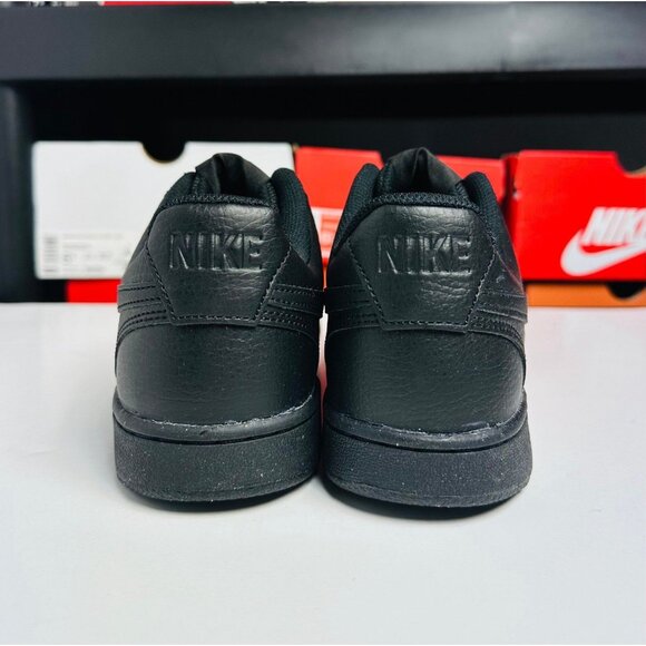 Nike Court Vision Low NN Triple Black Sneakers unisex DH2987-002 WMNS 7.5 MENS 6 - Picture 3 of 6